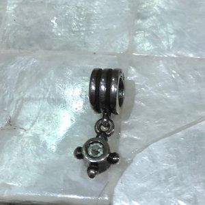 Authentic Pandora hanging charm with clear stone